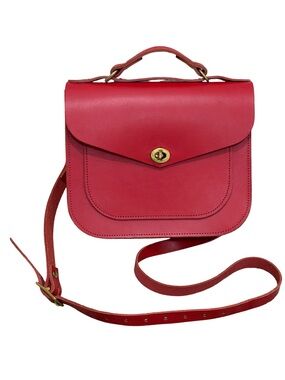 Howl + Hide Parkway Saddlebag In Red